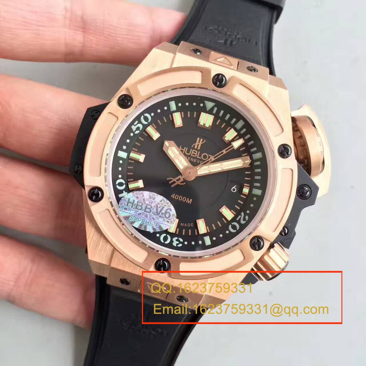 【HBBV6 Factory 1:1 top  Replica Watches 】 hublot 王者至尊系列4000M潜水王超级大怪兽731.OX.1170.RX wrist watches  / YP001