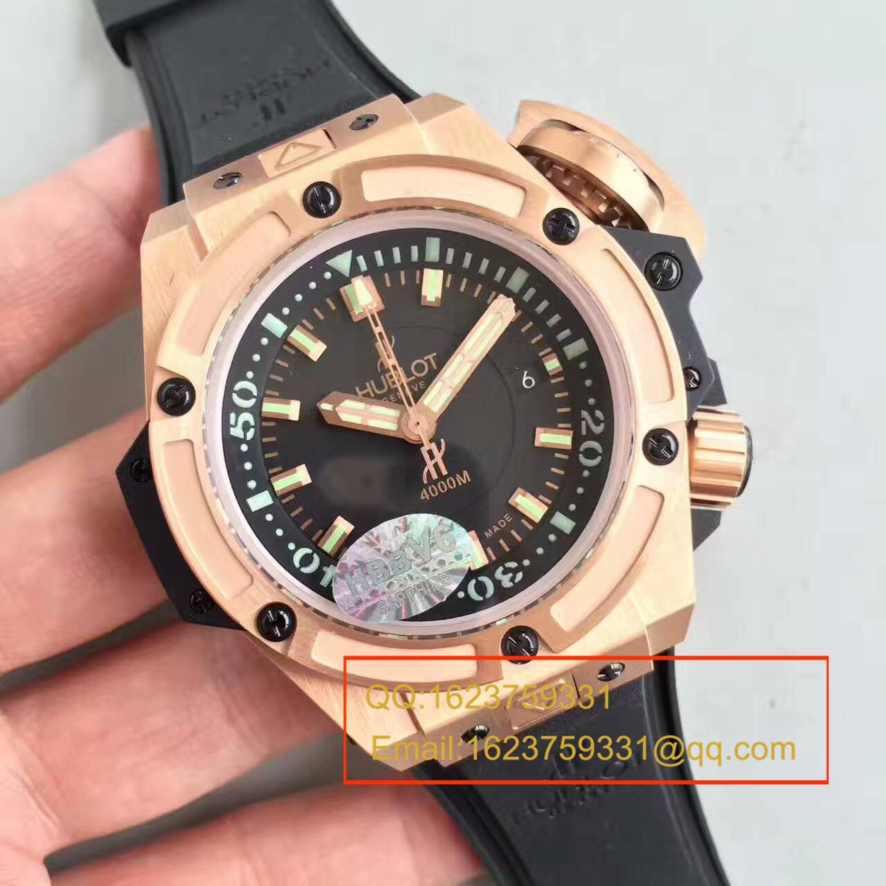 【HBBV6 Factory 1:1 top  Replica Watches 】 hublot 王者至尊系列4000M潜水王超级大怪兽731.OX.1170.RX wrist watches  / YP001