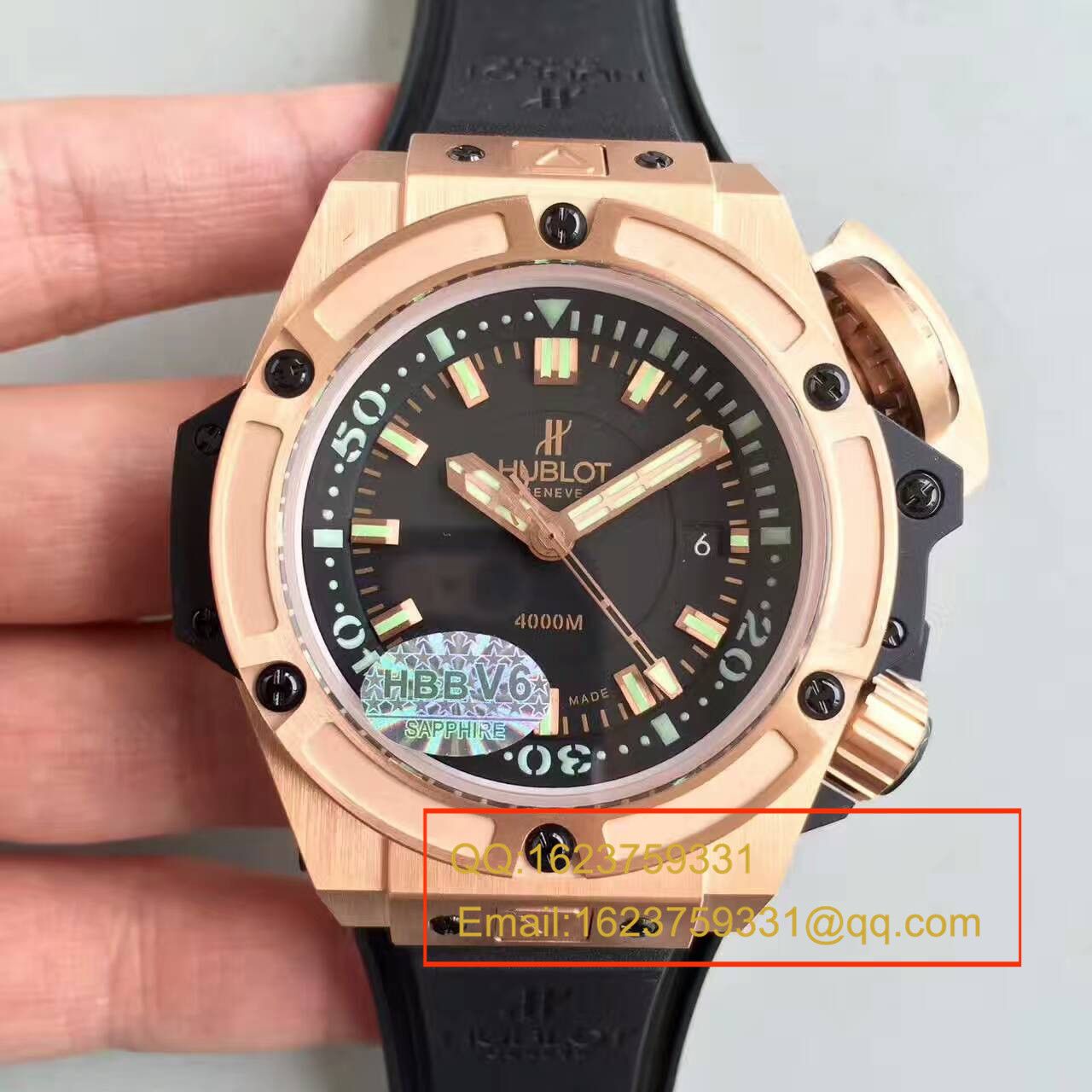 【HBBV6 Factory 1:1 top  Replica Watches 】 hublot 王者至尊系列4000M潜水王超级大怪兽731.OX.1170.RX wrist watches  / YP001