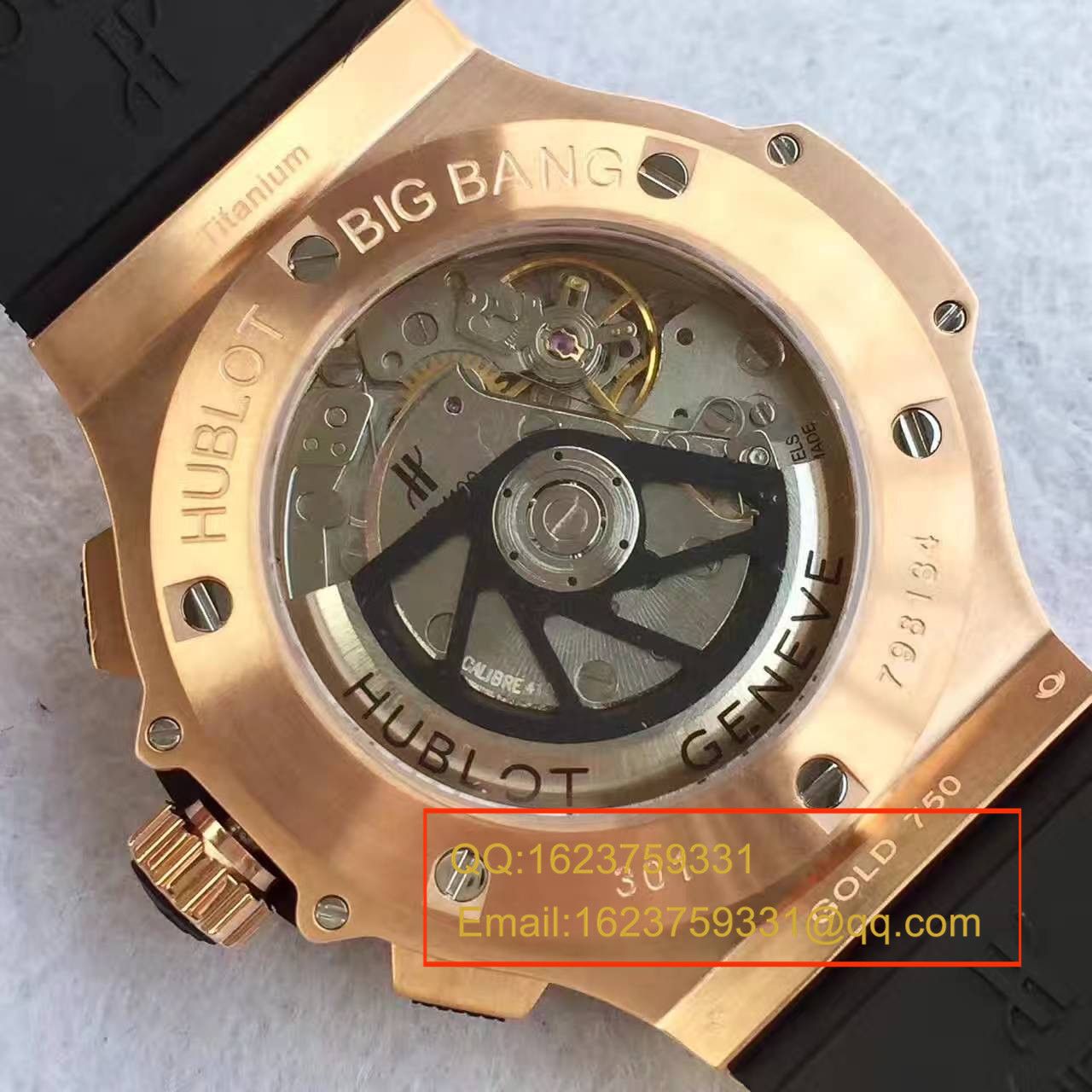 【V6 Factory  Perfect  Copy  Watches 】  Hublot  big bang 系列301.PX.130.RX wrist watches  / YB030
