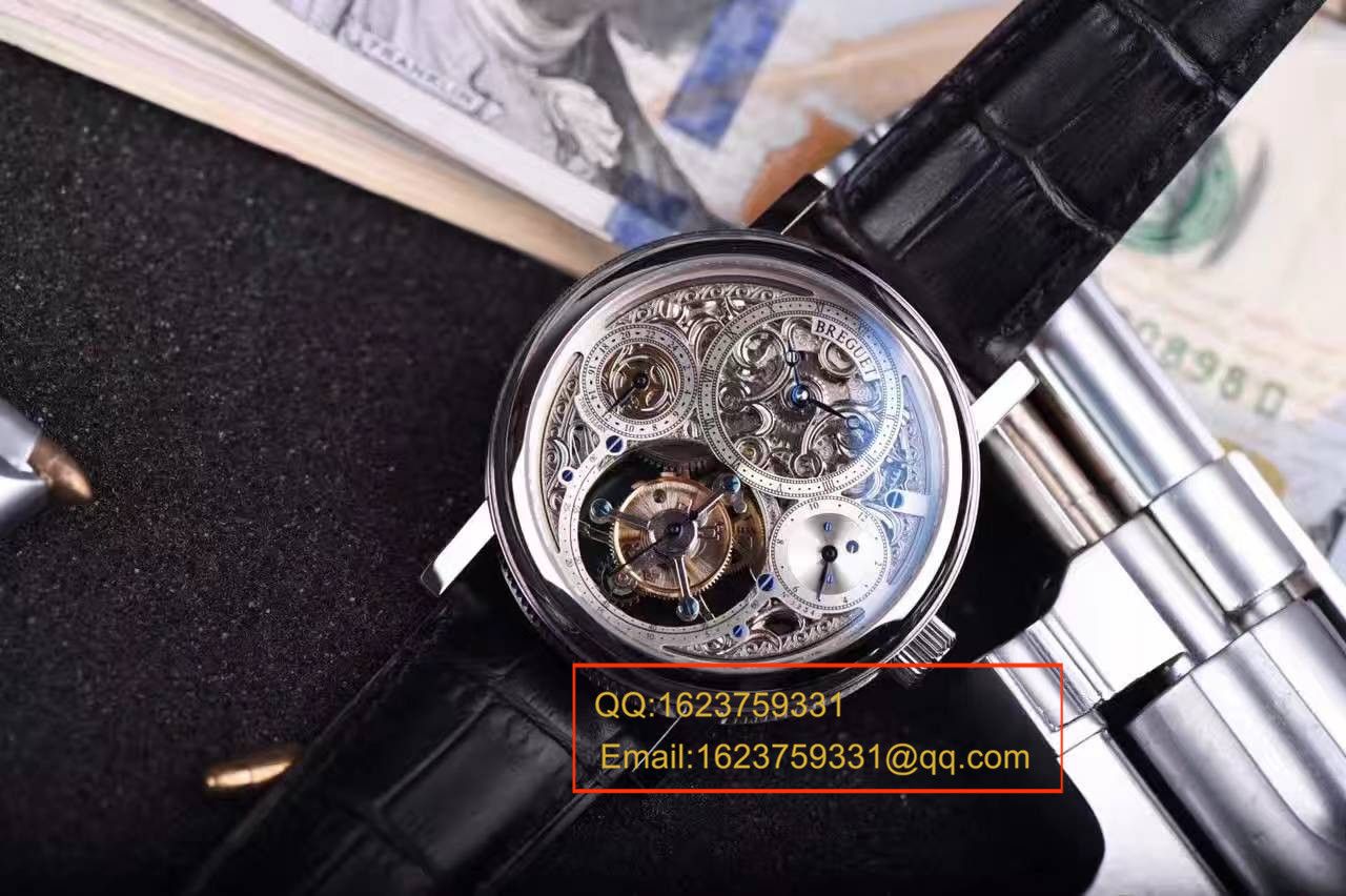 【TF Factory  Perfect 精 Replica Watches 】 Breguet 经典复杂系列3795PT/1E/9WU全镂空 Tourbillon  wrist watches  / BZ005