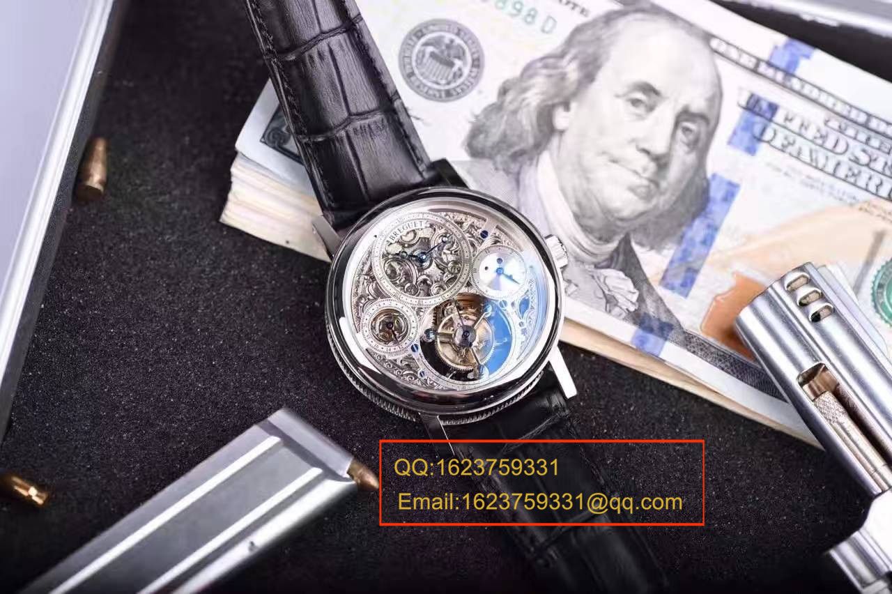 【TF Factory  Perfect 精 Replica Watches 】 Breguet 经典复杂系列3795PT/1E/9WU全镂空 Tourbillon  wrist watches  / BZ005
