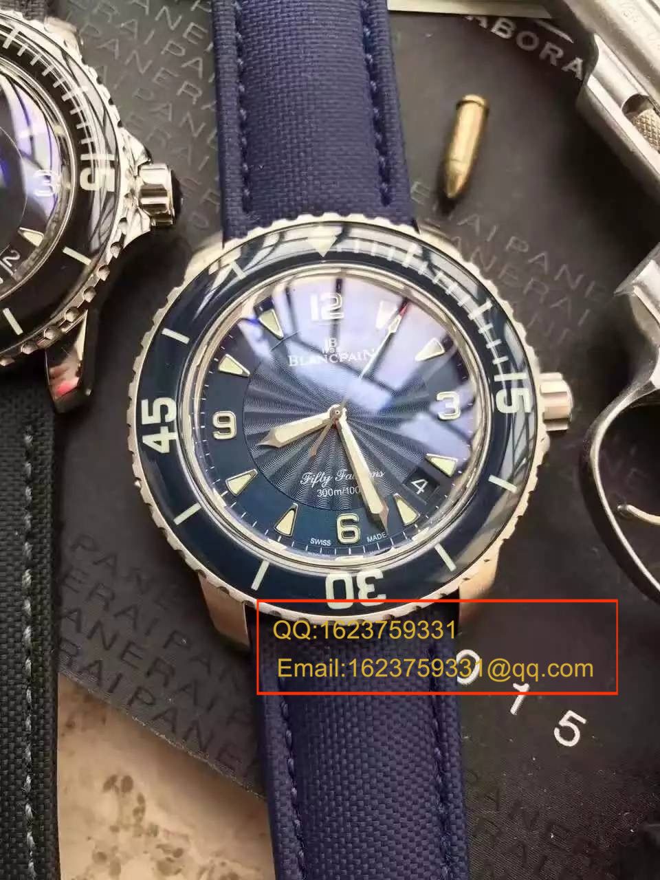【N Factory 出品】 Replica Copy  Blancpain blancpain  Fifty Fathoms 超薄 Movement 系列 5015D-1140-52B 自动机械男表 / BP006
