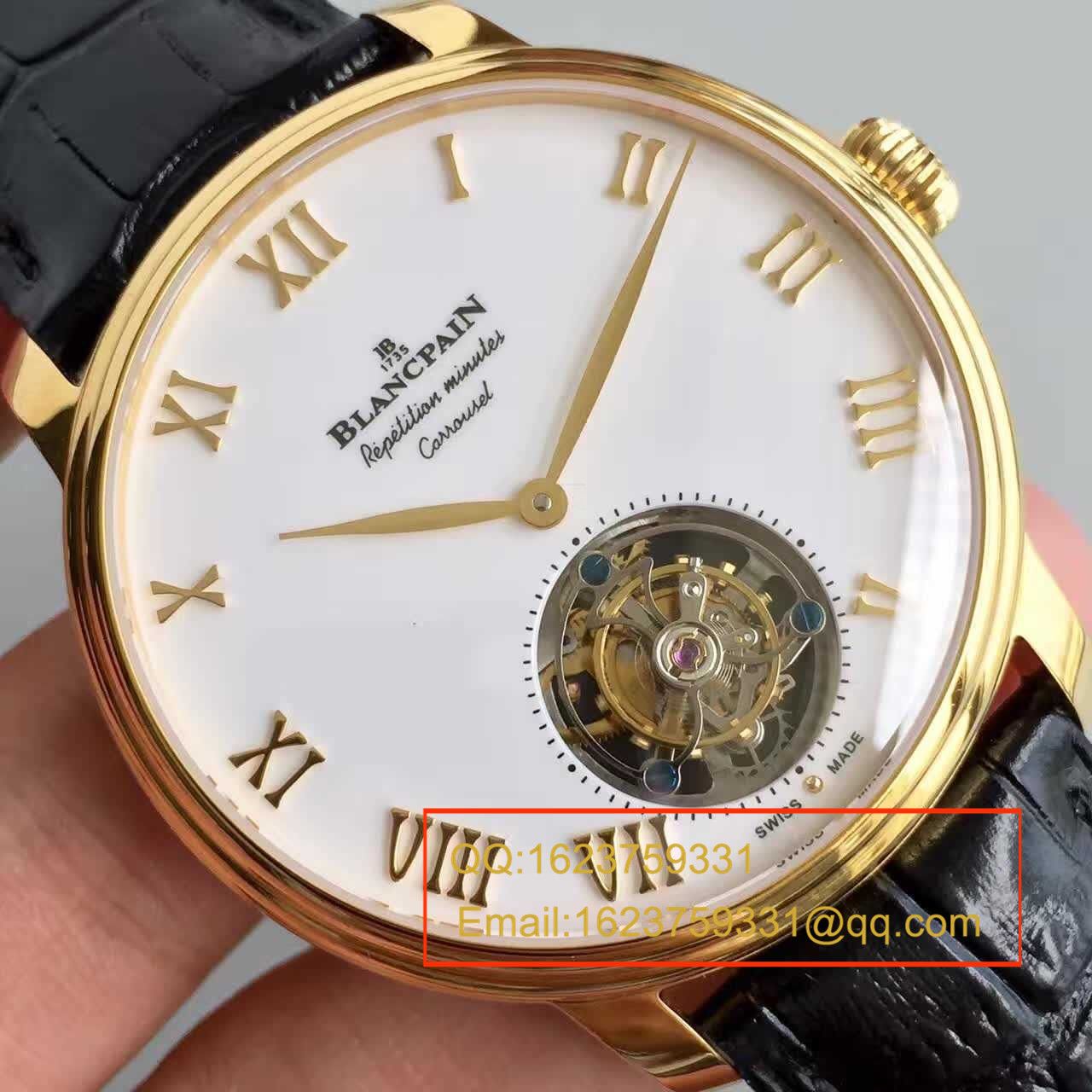 【LH Factory  High quality 1:1 Copy 高 Watches 】Blancpain 巨匠系列布拉苏斯系列 春宫 Tourbillon 00232-3631-55B wrist watches  / BP016