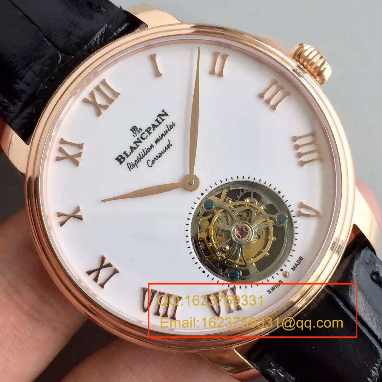 【LH Factory  High quality 1:1 Copy 高 Watches 】Blancpain 巨匠系列布拉苏斯系列 春宫 Tourbillon 00232-3631-55B wrist watches  / BP016