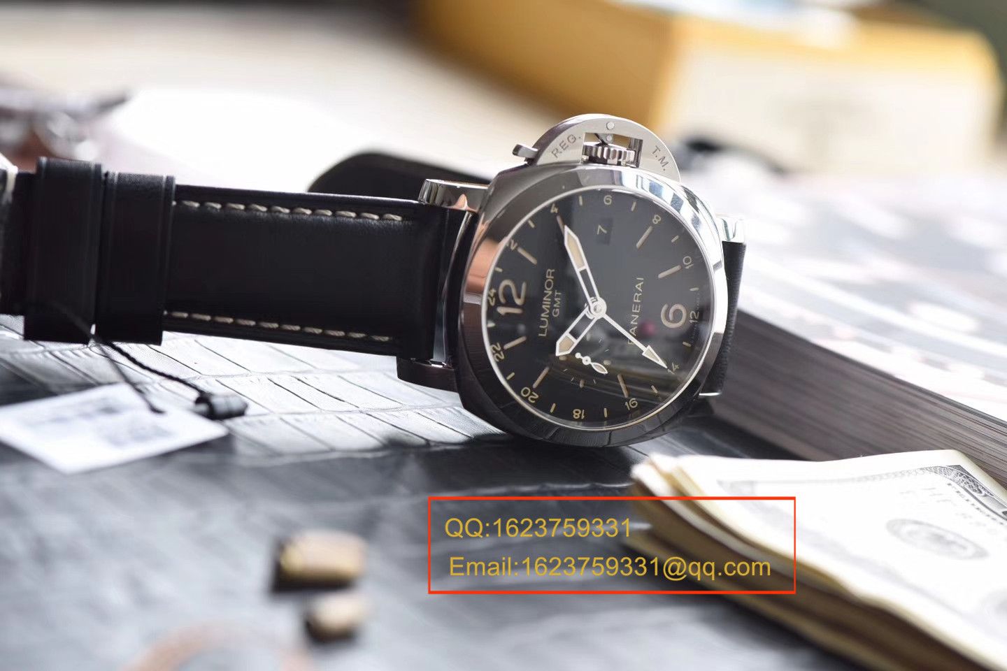 【VS Perfect  High quality  Replica Watches 】Panerai LUMINOR 1950系列PAM00531 GMT 两地时区 wrist watches  / PA056
