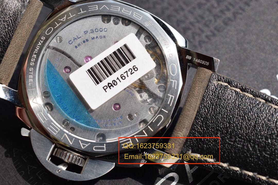 【实拍图鉴赏】SF Factory  High quality  Knockoff  Watches 之Panerai 灰面PAM00605男表 / PAMAH00605