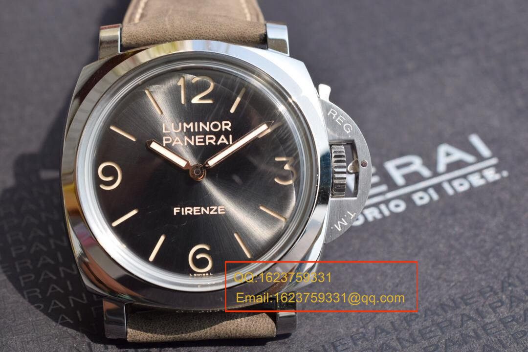 【实拍图鉴赏】SF Factory  High quality  Knockoff  Watches 之Panerai 灰面PAM00605男表 / PAMAH00605