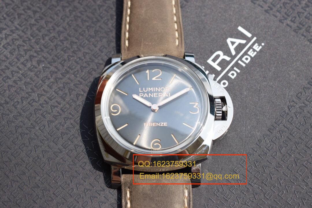【实拍图鉴赏】SF Factory  High quality  Knockoff  Watches 之Panerai 灰面PAM00605男表 / PAMAH00605