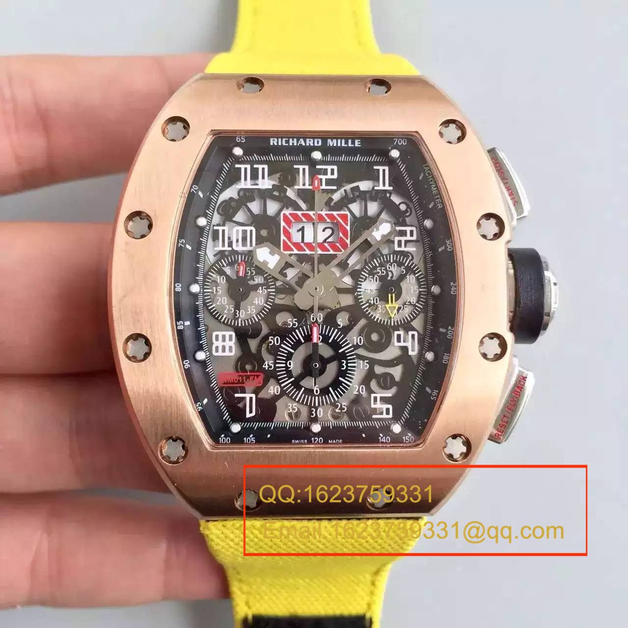 【RM Perfect  High quality  Copy  Watches 】RICHARD MILLE 男士系列高RM 011 FLYBACK CHRONOGRAPH wrist watches  / RM 011 FLYBACK