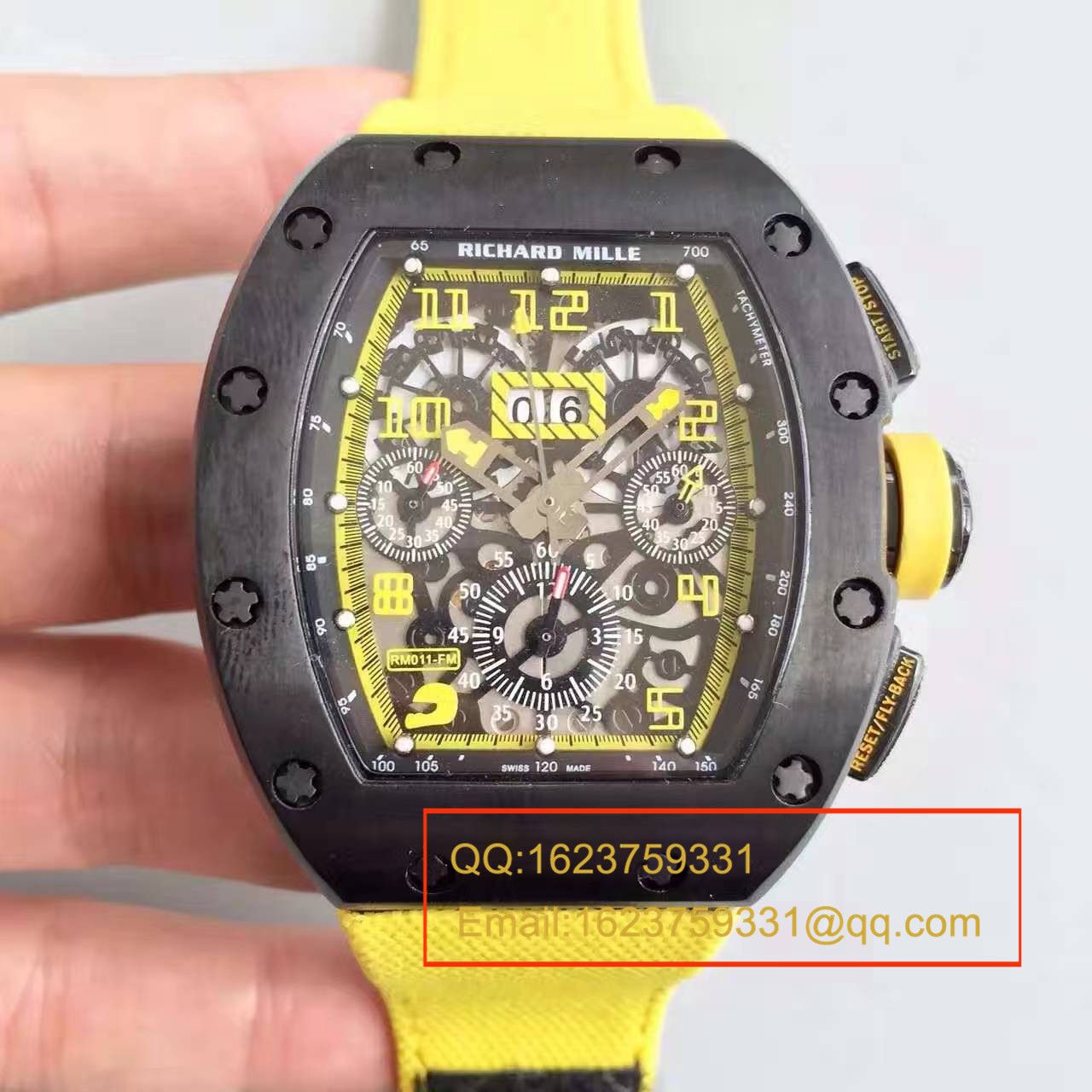 【RM Perfect  High quality  Copy  Watches 】RICHARD MILLE 男士系列高RM 011 FLYBACK CHRONOGRAPH wrist watches  / RM 011 FLYBACK