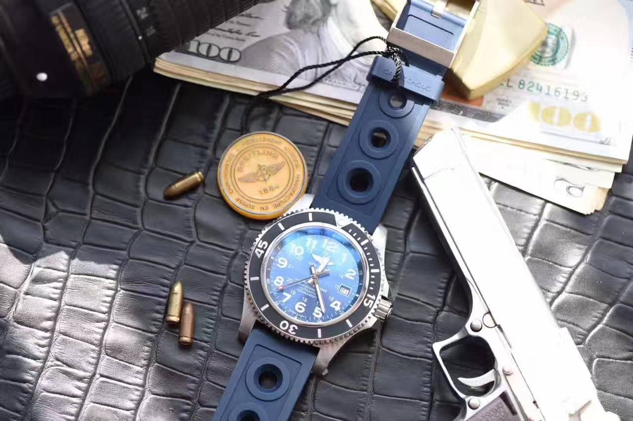 【视频解析N Factory 1:1 High quality  Replica Watches 】 Breitling 超级海洋二代系列A17392D8/C910/228S/A20SS.1 wrist watches  / BL055A