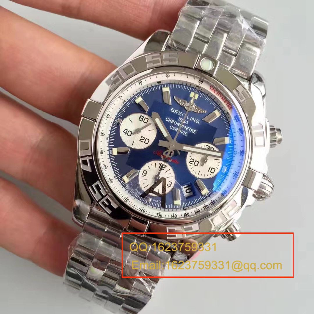 【JF Factory  Perfect  Knockoff  Watches 】 Breitling 机械计时系列AB011011/C788(Pilot飞行员精钢表链) wrist watches  / BLBB002.1