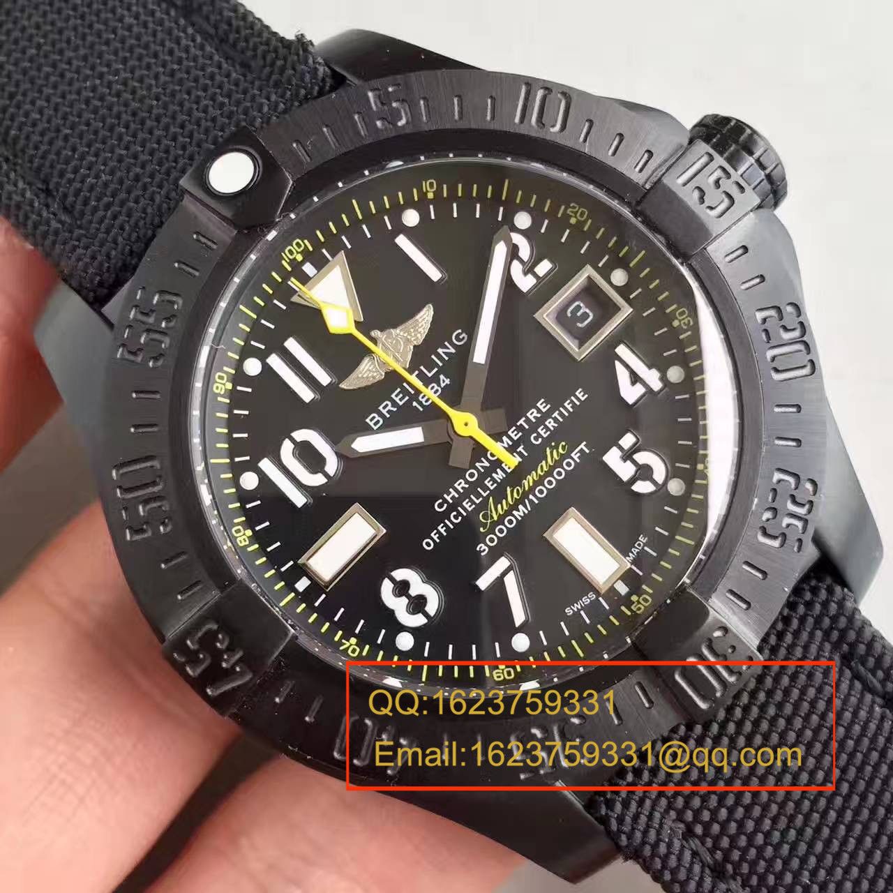 【BL Perfect  High quality  Copy  Watches 】 Breitling 黄针限量版breitling avenger seawoif II 香港限量版 / BL069