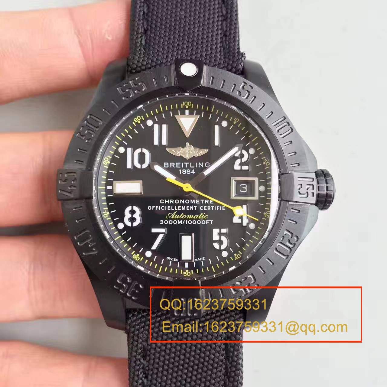 【BL Perfect  High quality  Copy  Watches 】 Breitling 黄针限量版breitling avenger seawoif II 香港限量版 / BL069