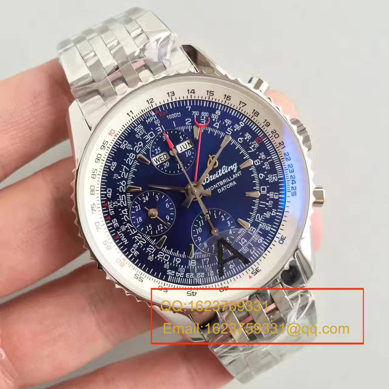 【JF1:1 High quality  Knockoff  Watches 】 Breitling 蒙柏朗计时系列A2133012-B571蓝盘 wrist watches  / BL042