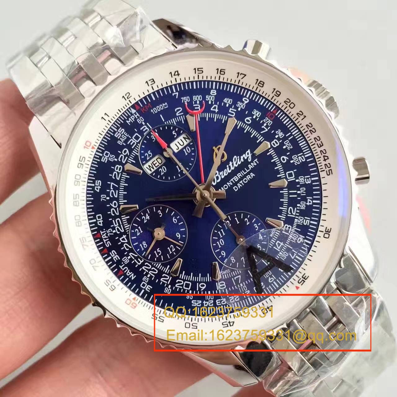 【JF1:1 High quality  Knockoff  Watches 】 Breitling 蒙柏朗计时系列A2133012-B571蓝盘 wrist watches  / BL042