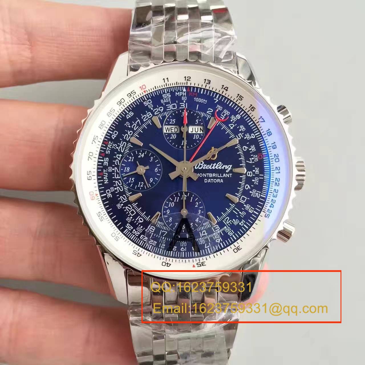 【JF1:1 High quality  Knockoff  Watches 】 Breitling 蒙柏朗计时系列A2133012-B571蓝盘 wrist watches  / BL042