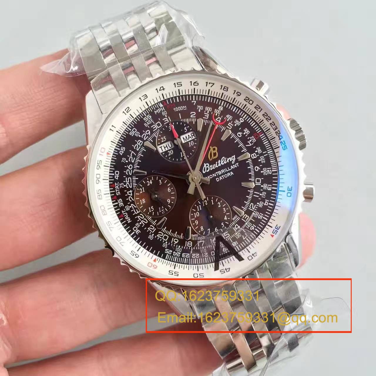 【JF Perfect  Replica Watches 】 Breitling 蒙柏朗计时系列A2133012-B571棕盘 wrist watches  / BL035