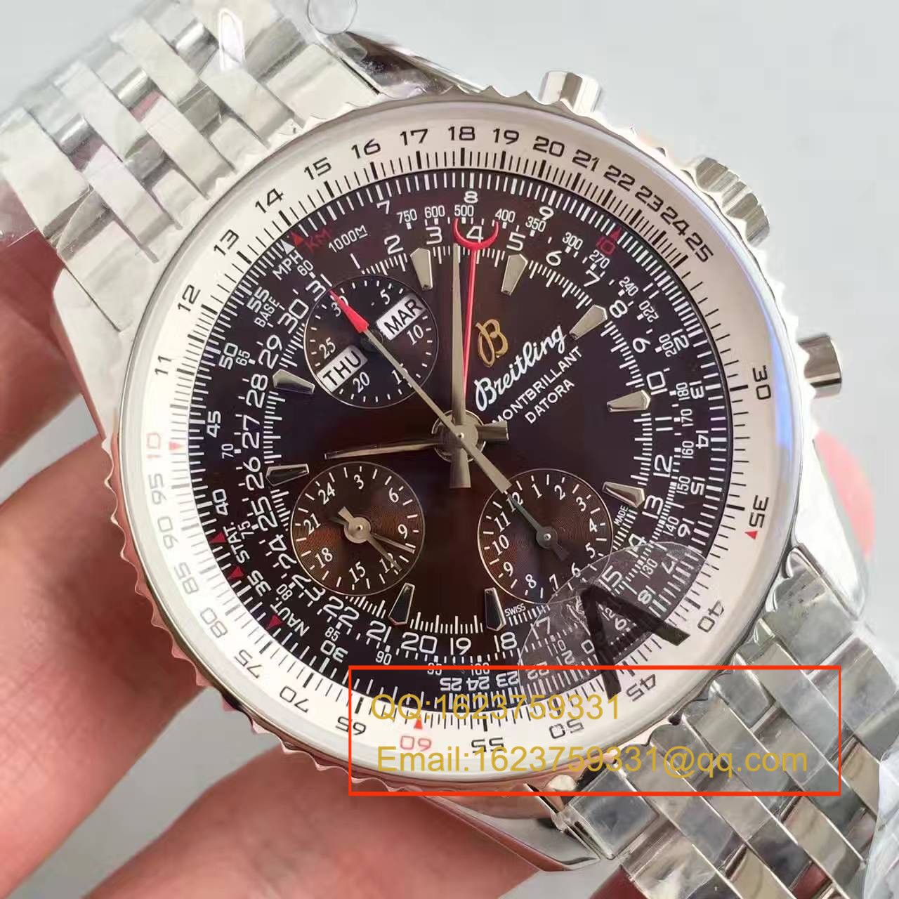 【JF Perfect  Replica Watches 】 Breitling 蒙柏朗计时系列A2133012-B571棕盘 wrist watches  / BL035