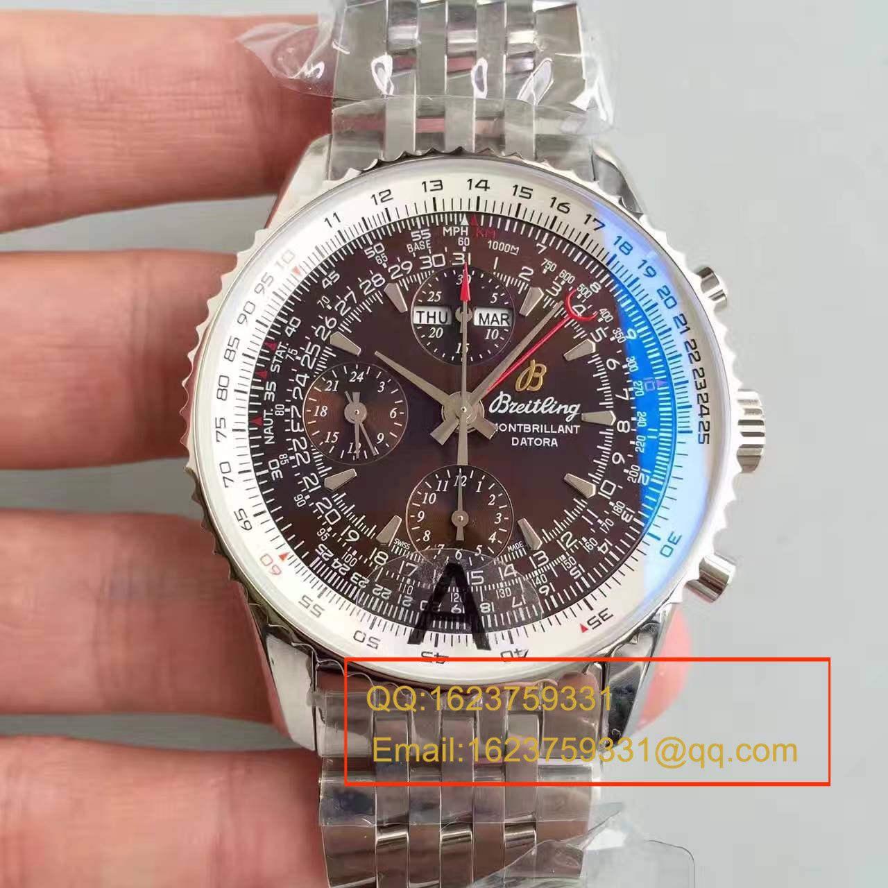 【JF Perfect  Replica Watches 】 Breitling 蒙柏朗计时系列A2133012-B571棕盘 wrist watches  / BL035