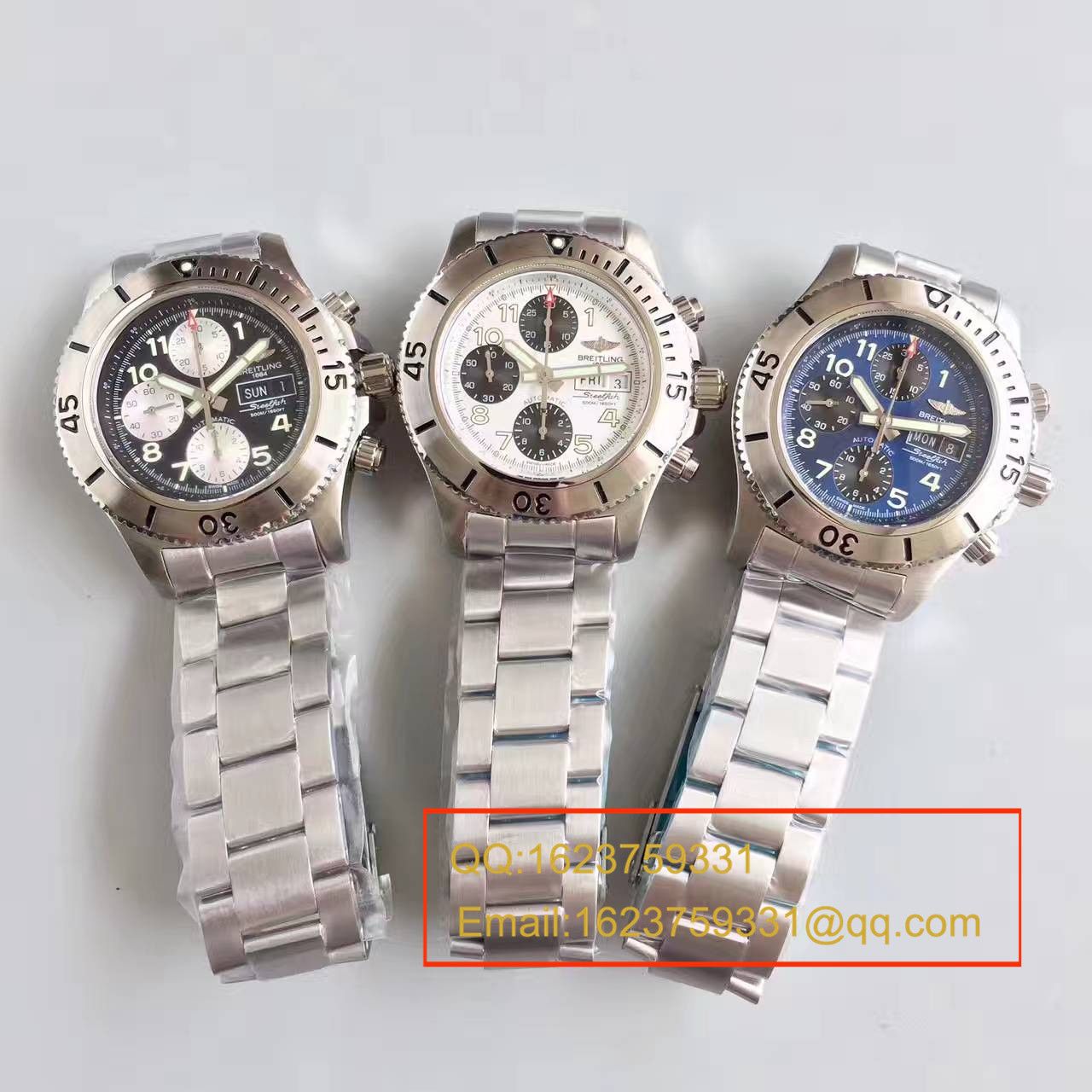 【GF Perfect  Replica Copy  Watches 】 Breitling 超级海洋系列A13341C3/BD19/162A钢鱼计时 wrist watches  / BL072