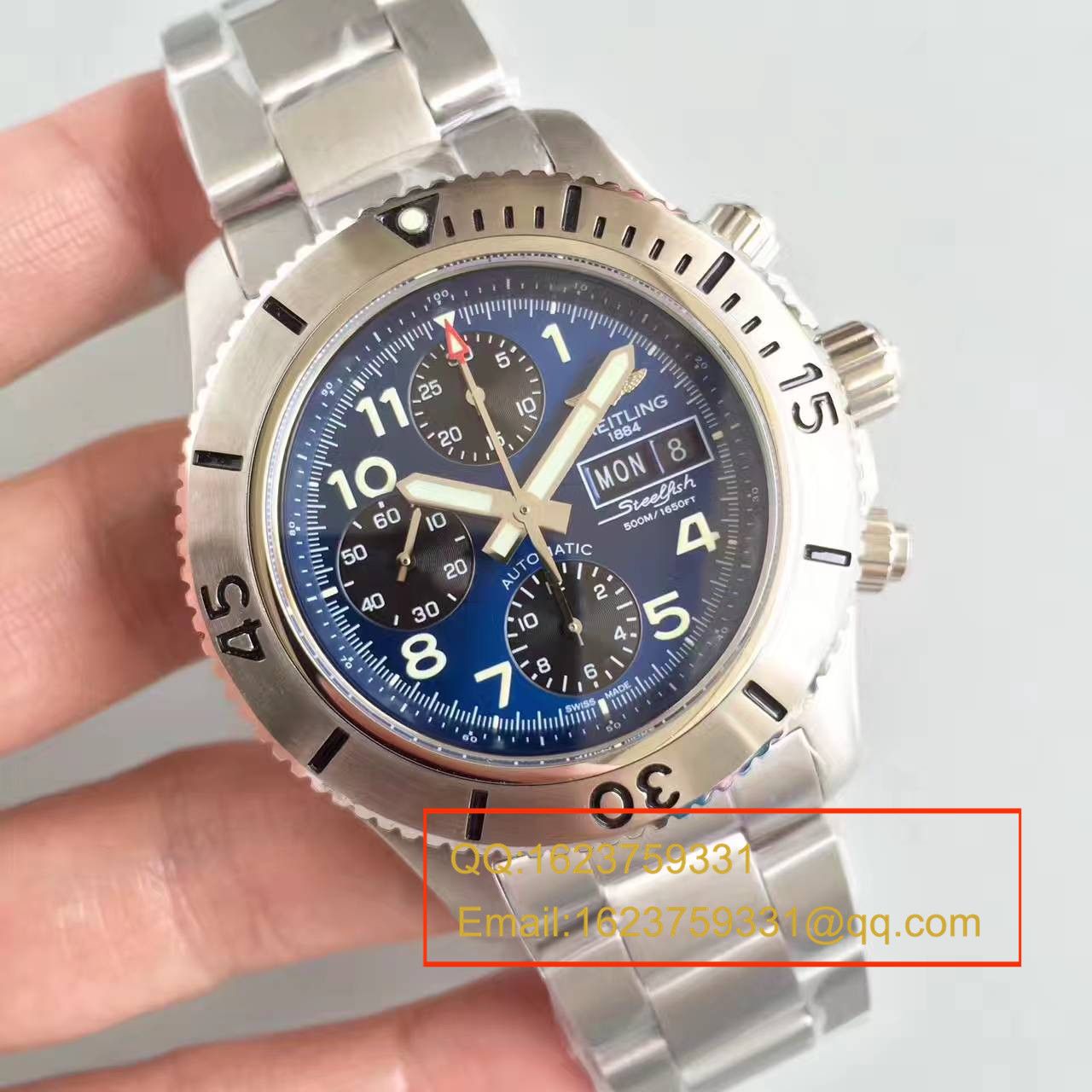 【GF Perfect  High quality  Knockoff  Watches 】 Breitling 超级海洋系列A13341C3/C893/200S/A20DSA.2钢鱼计时 wrist watches  / BL071