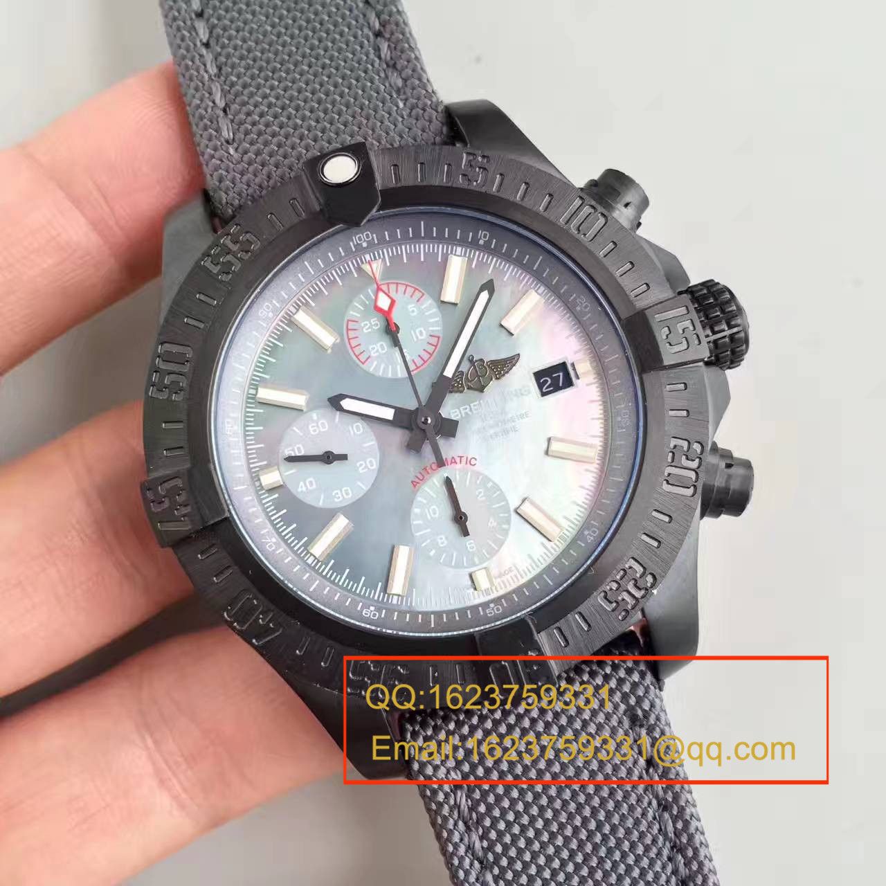 【GF1:1 High quality  Copy  Watches 】 Breitling 美军专用 copy customized 版复仇者Breitling USA military avenger II carbon fiber / BL012