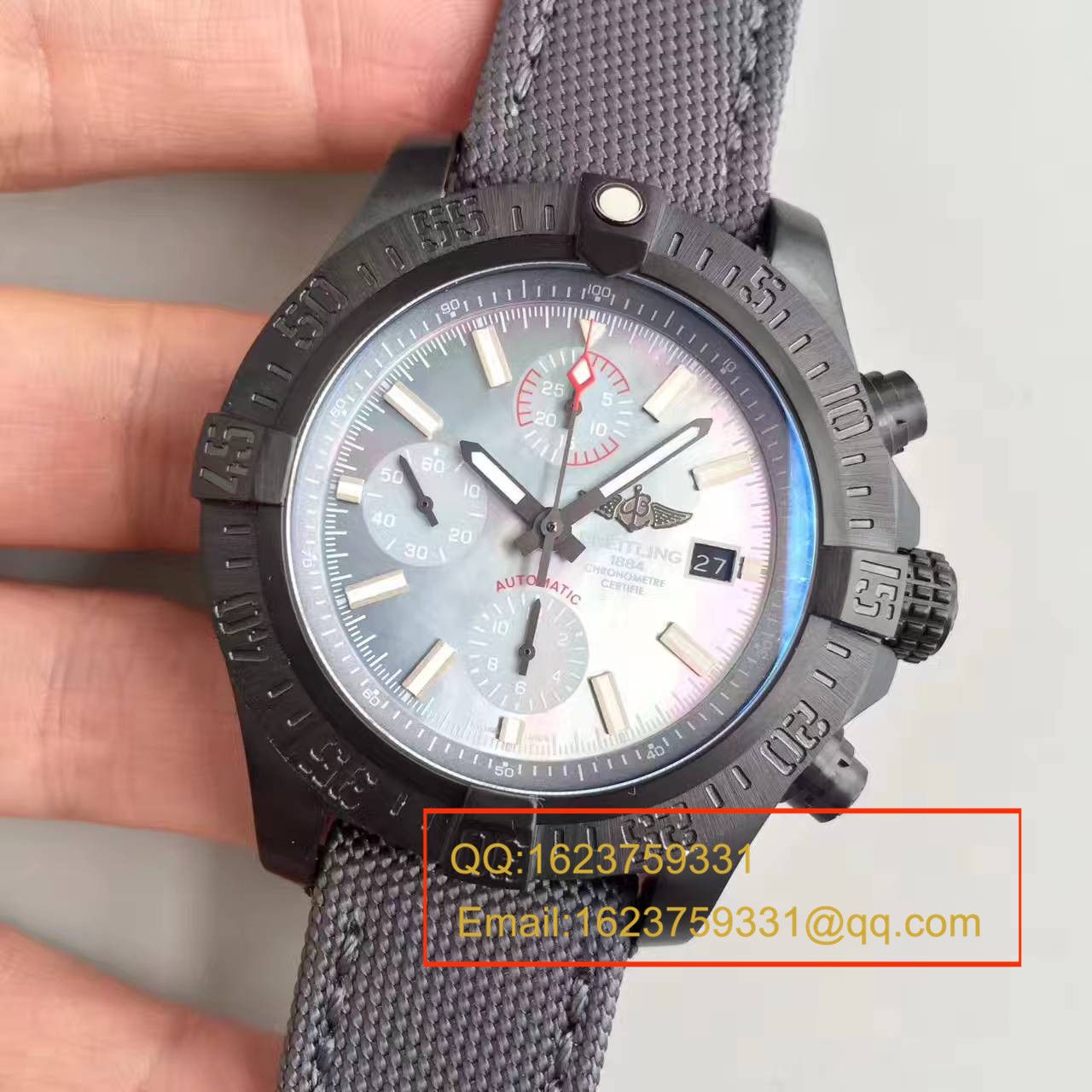 【GF1:1 High quality  Copy  Watches 】 Breitling 美军专用 copy customized 版复仇者Breitling USA military avenger II carbon fiber / BL012