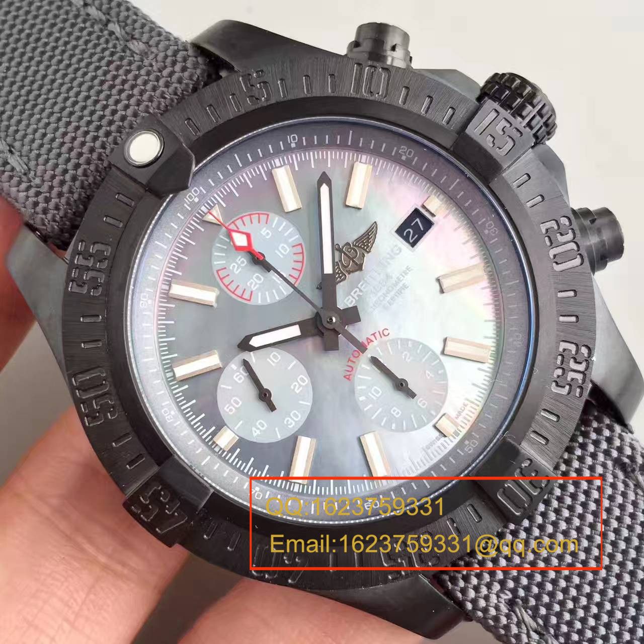【GF1:1 High quality  Copy  Watches 】 Breitling 美军专用 copy customized 版复仇者Breitling USA military avenger II carbon fiber / BL012