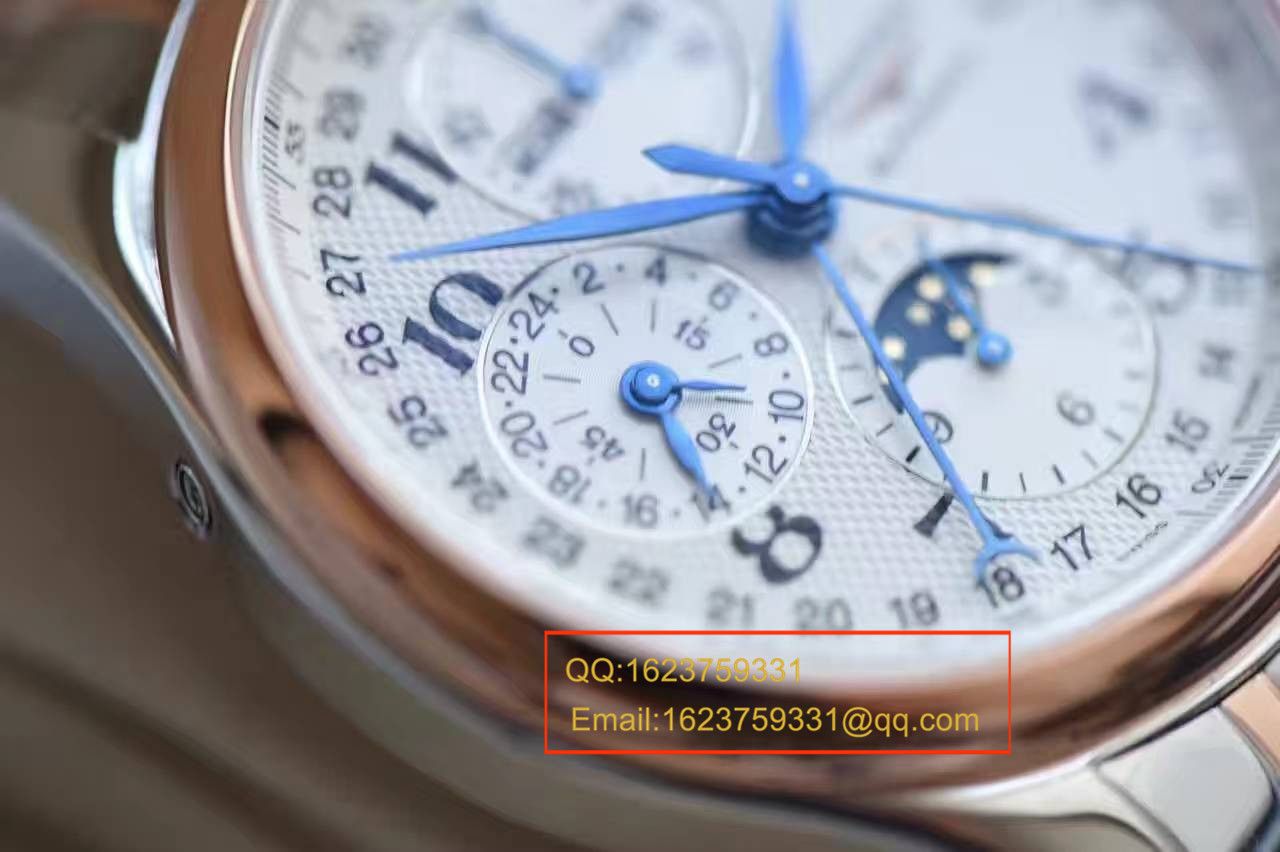 【 Video analysis YL Factory 1:1 High quality  Replica Watches 】 Longines LONGINES名匠系列L2.673.8.78.3月相 wrist watches 《间金 watchband  》 / LQ022