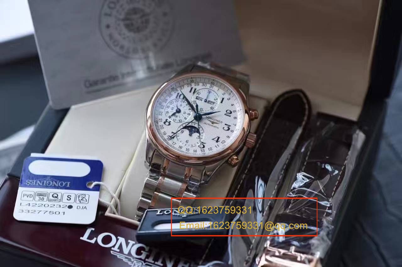 【 Video analysis YL Factory 1:1 High quality  Replica Watches 】 Longines LONGINES名匠系列L2.673.8.78.3月相 wrist watches 《间金 watchband  》 / LQ022