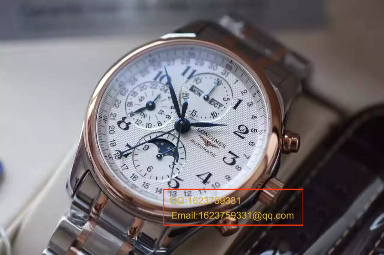 【 Video analysis YL Factory 1:1 High quality  Replica Watches 】 Longines LONGINES名匠系列L2.673.8.78.3月相 wrist watches 《间金 watchband  》 / LQ022