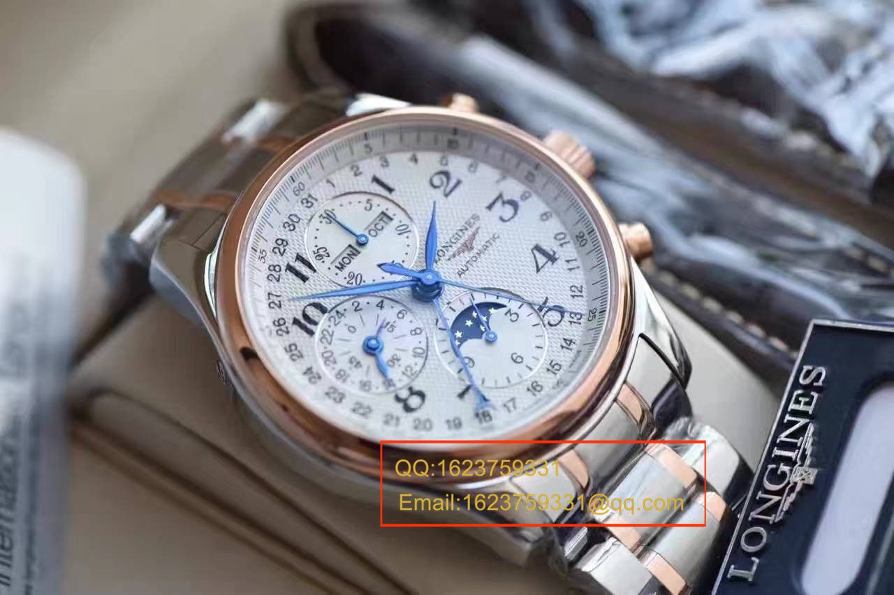 【 Video analysis YL Factory 1:1 High quality  Replica Watches 】 Longines LONGINES名匠系列L2.673.8.78.3月相 wrist watches 《间金 watchband  》 / LQ022