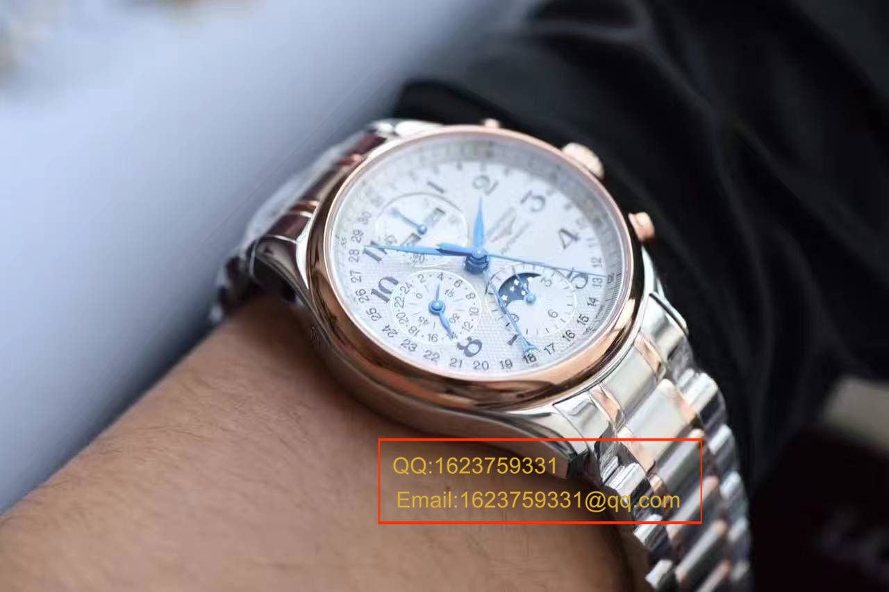【 Video analysis YL Factory 1:1 High quality  Replica Watches 】 Longines LONGINES名匠系列L2.673.8.78.3月相 wrist watches 《间金 watchband  》 / LQ022