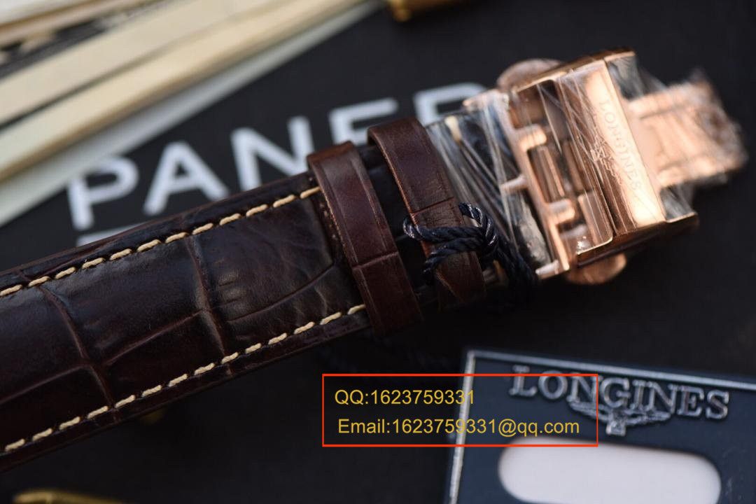 【视频解析】 Longines 名匠 Replica Copy 旗舰版本八针月相土豪金版本 wrist watches 《表圈镶钻》 / L066