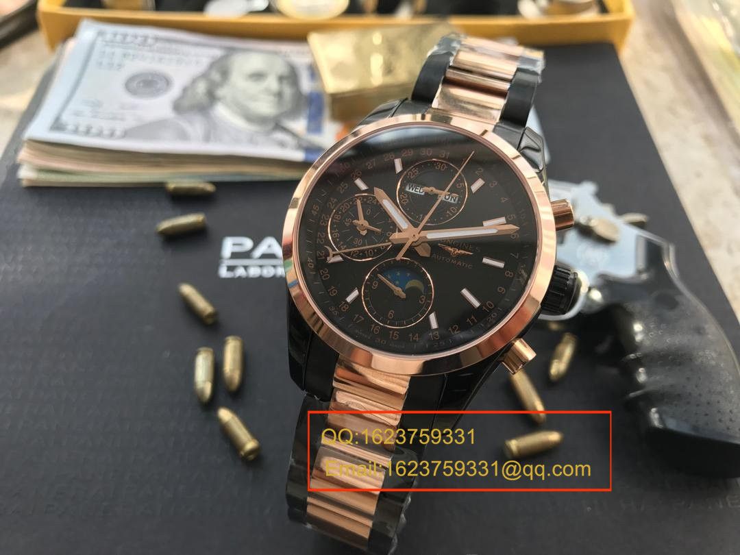 【 Video analysis YL Factory  Perfect  High quality  Replica Watches 】 Longines 康铂旗舰版黑色间金版男表 / L054