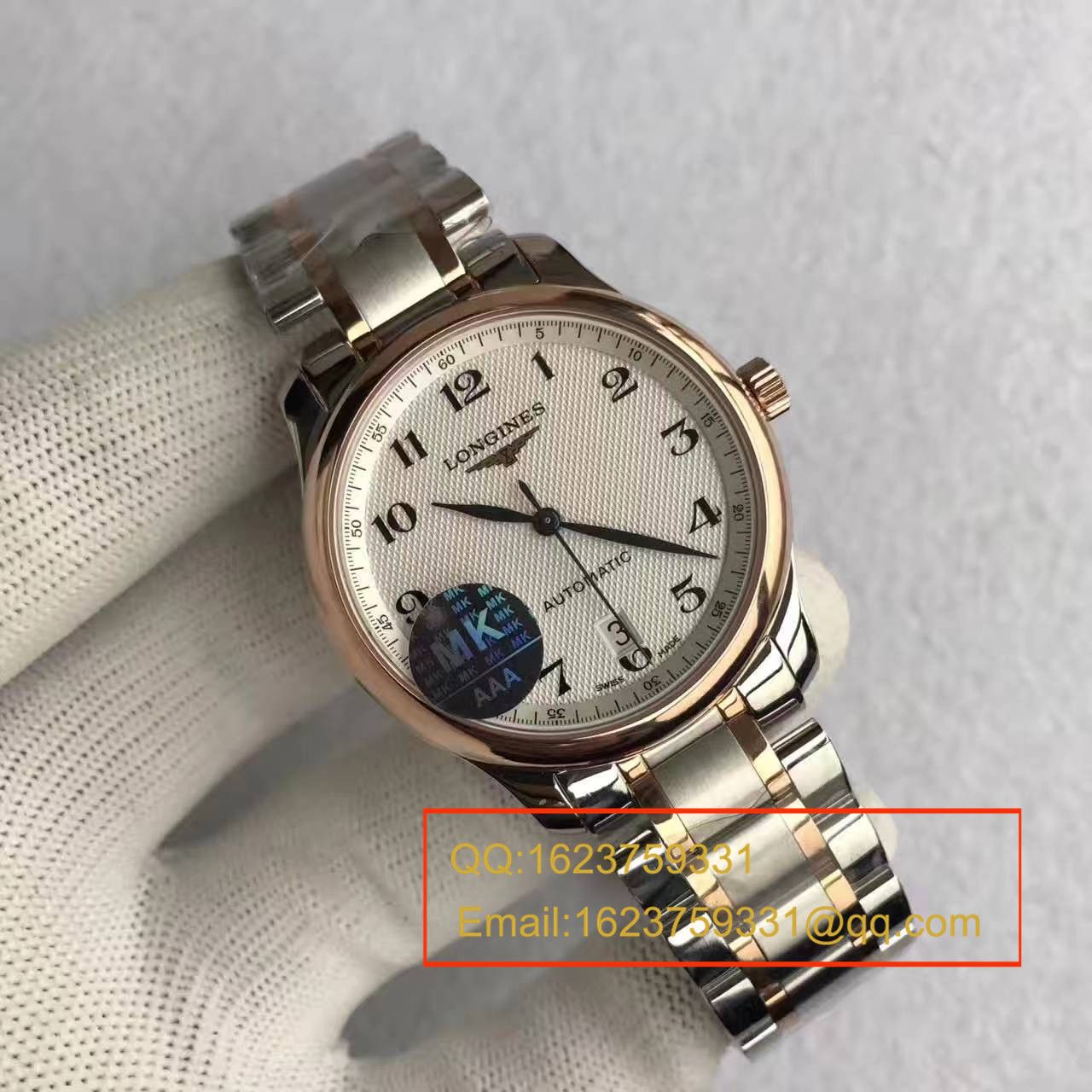 【MK Factory  Perfect  High quality  Replica Watches 】 Longines MASTER COLLECTION名匠系列L2.628.8.78.3 wrist watches 《搭配间金 watchband  》 / L033