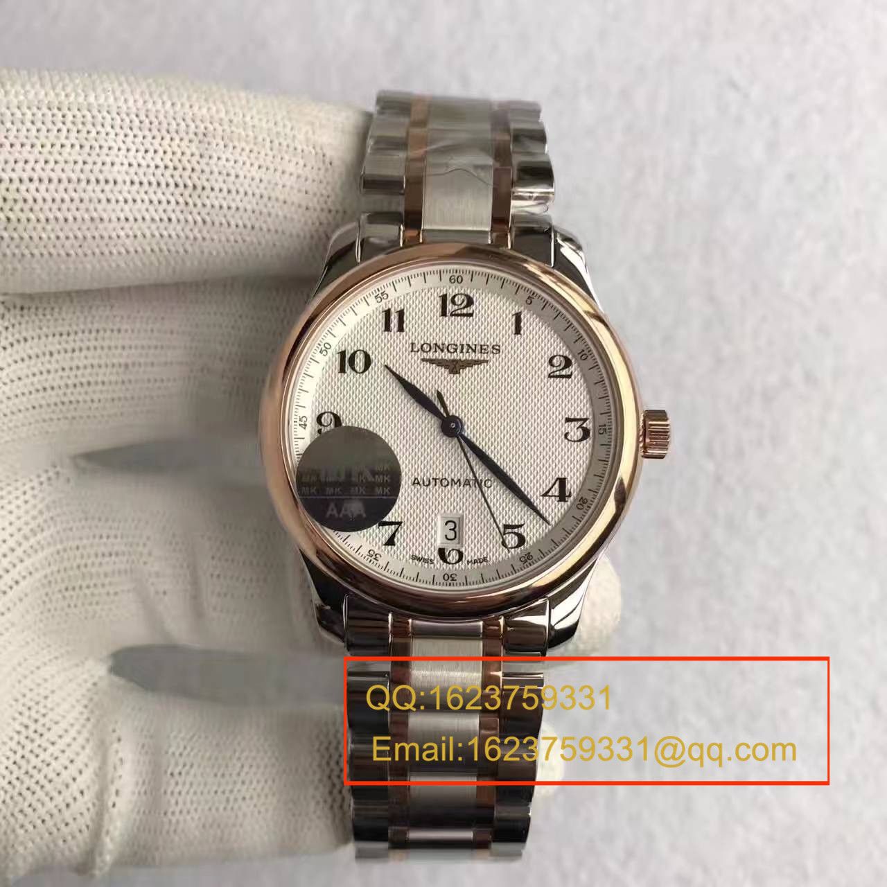【MK Factory  Perfect  High quality  Replica Watches 】 Longines MASTER COLLECTION名匠系列L2.628.8.78.3 wrist watches 《搭配间金 watchband  》 / L033