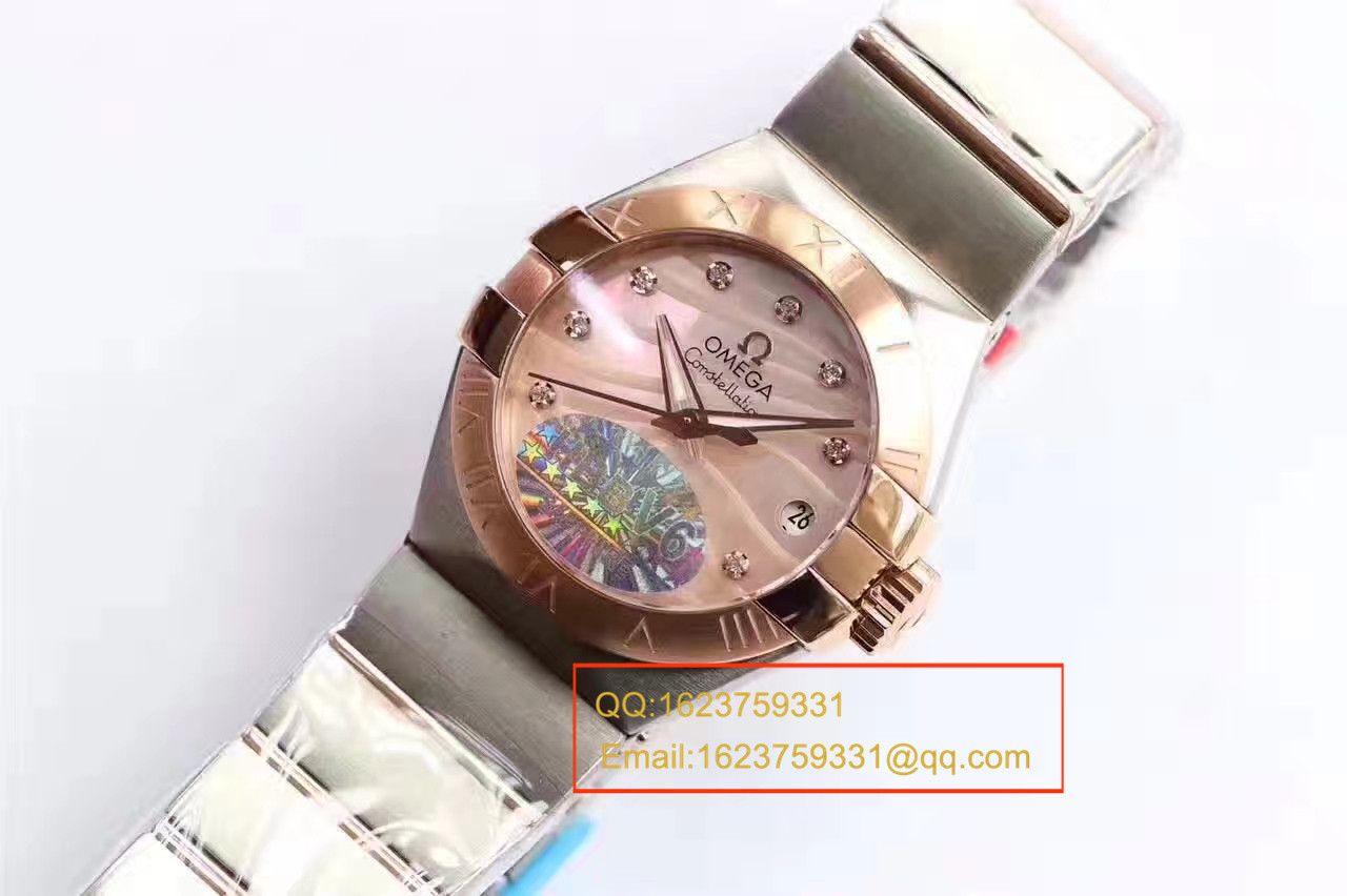【HBBV6 Factory  Perfect  High quality  Replica Watches 】OMEGA Constellation PLUMA轻羽系列123.20.27.60.57.002女士机械 wrist watches  / M289