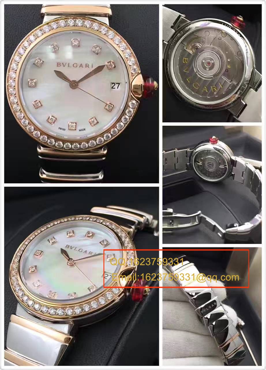 【BV Factory  Perfect  High quality 精 Replica Watches 】 BVLGARI LVCEA系列102198 LU33WSPGSPGD/11女士 wrist watches  / BG017
