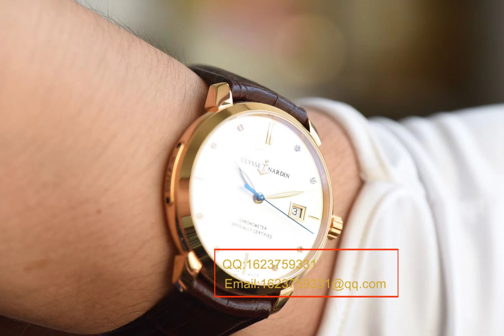 【 Video analysis FK Perfect  High quality  Replica Watches 】 Ulysse Nardin 鎏金系列8156-111b-2/991 wrist watches  / YD008
