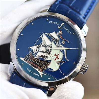 【 Video analysis FK Perfect  High quality  Copy  Watches 】 Ulysse Nardin 鎏金珐琅工艺，按严格规格参数复制“圣玛利亚号”