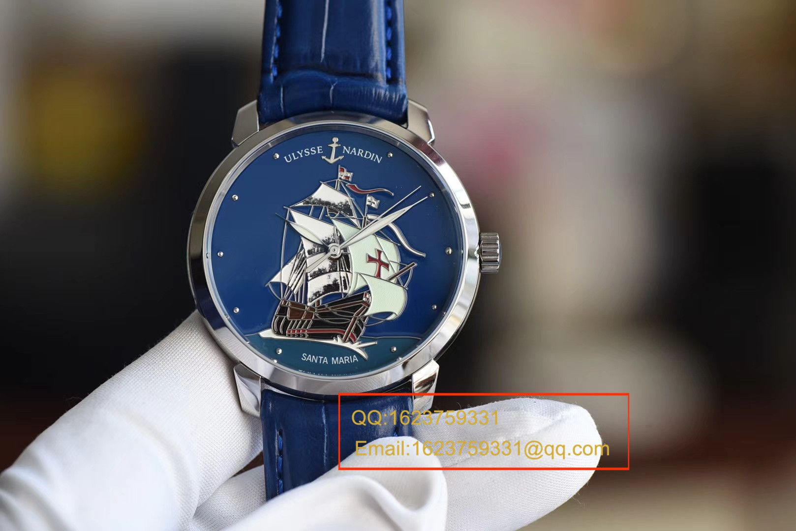 【 Video analysis FK Perfect  High quality  Copy  Watches 】 Ulysse Nardin 鎏金珐琅工艺，按严格规格参数复制“圣玛利亚号” / YD009