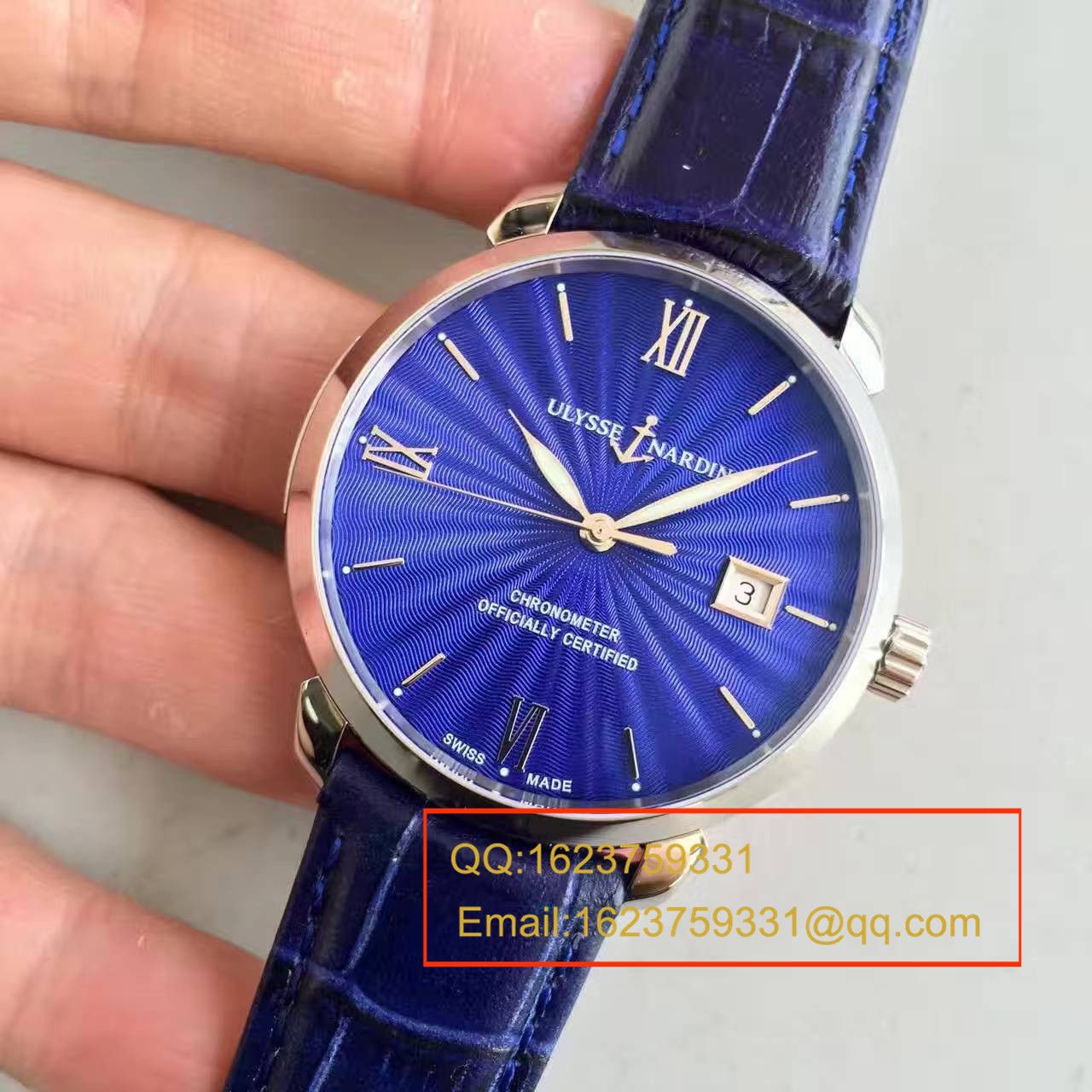 【FK Factory 1:1 Replica Copy  Watches 】 Ulysse Nardin 鎏金系列8153-111-7/E3 wrist watches  / YD002