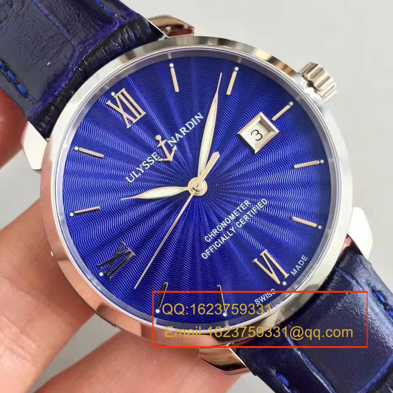 【FK Factory 1:1 Replica Copy  Watches 】 Ulysse Nardin 鎏金系列8153-111-7/E3 wrist watches  / YD002