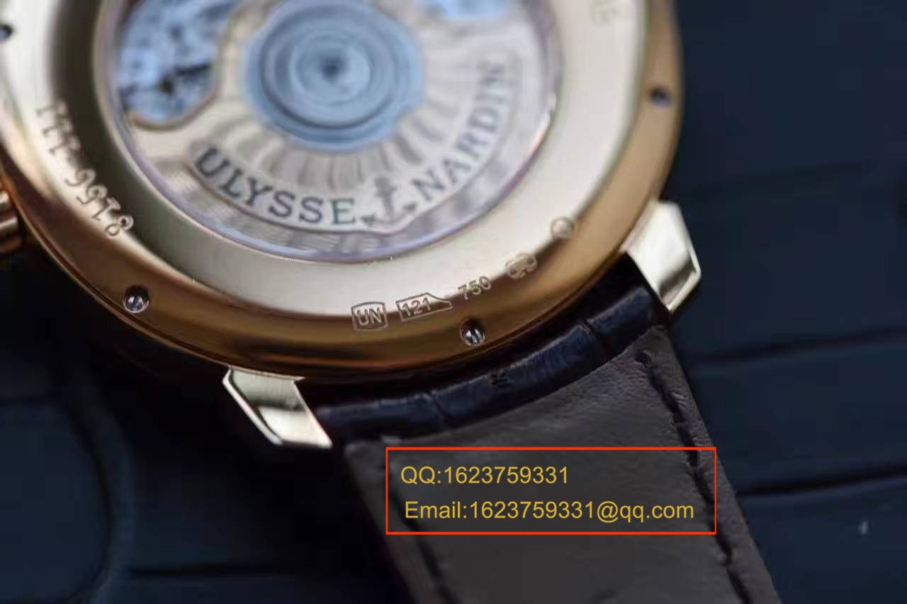 【FK Factory  Perfect  Copy  Watches 】 Ulysse Nardin 鎏金系列8156-111-2/90 wrist watches  / YD003