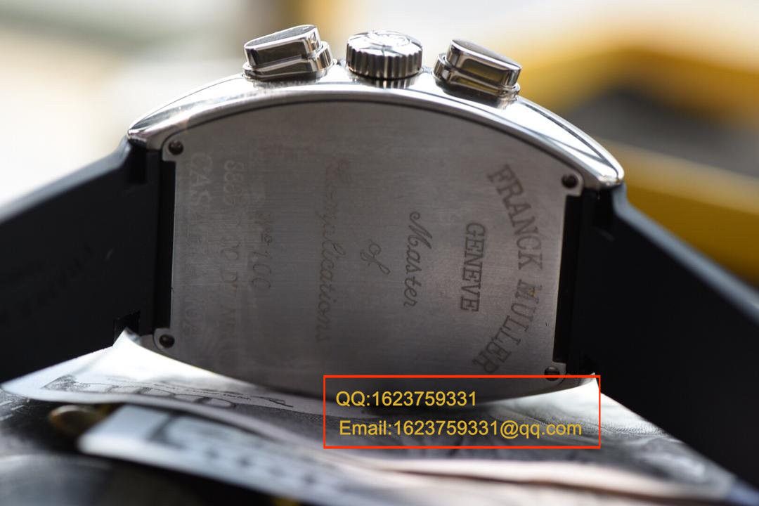 【 Video analysis V6 Factory 1:1 High quality  Copy  Watches 】法兰克.穆勒MEN'S COLLECTION系列8880 CC AT 白金 watchcase 黑色时标 wrist watches  / 法穆兰BEFL01