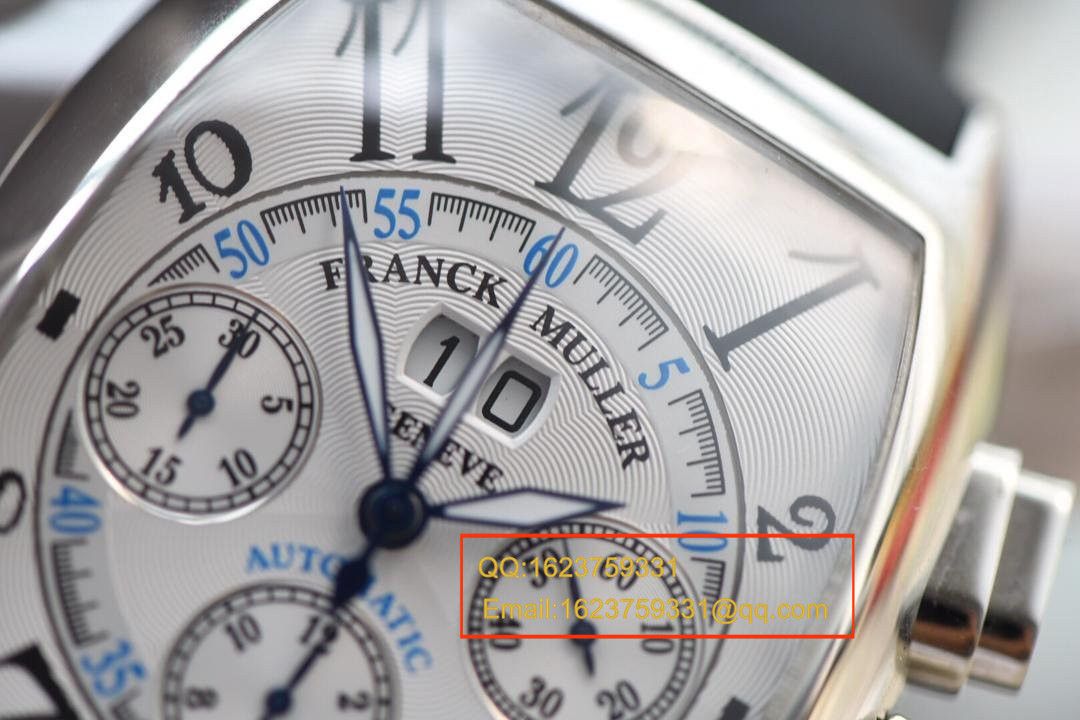 【 Video analysis V6 Factory 1:1 High quality  Copy  Watches 】法兰克.穆勒MEN'S COLLECTION系列8880 CC AT 白金 watchcase 黑色时标 wrist watches  / 法穆兰BEFL01
