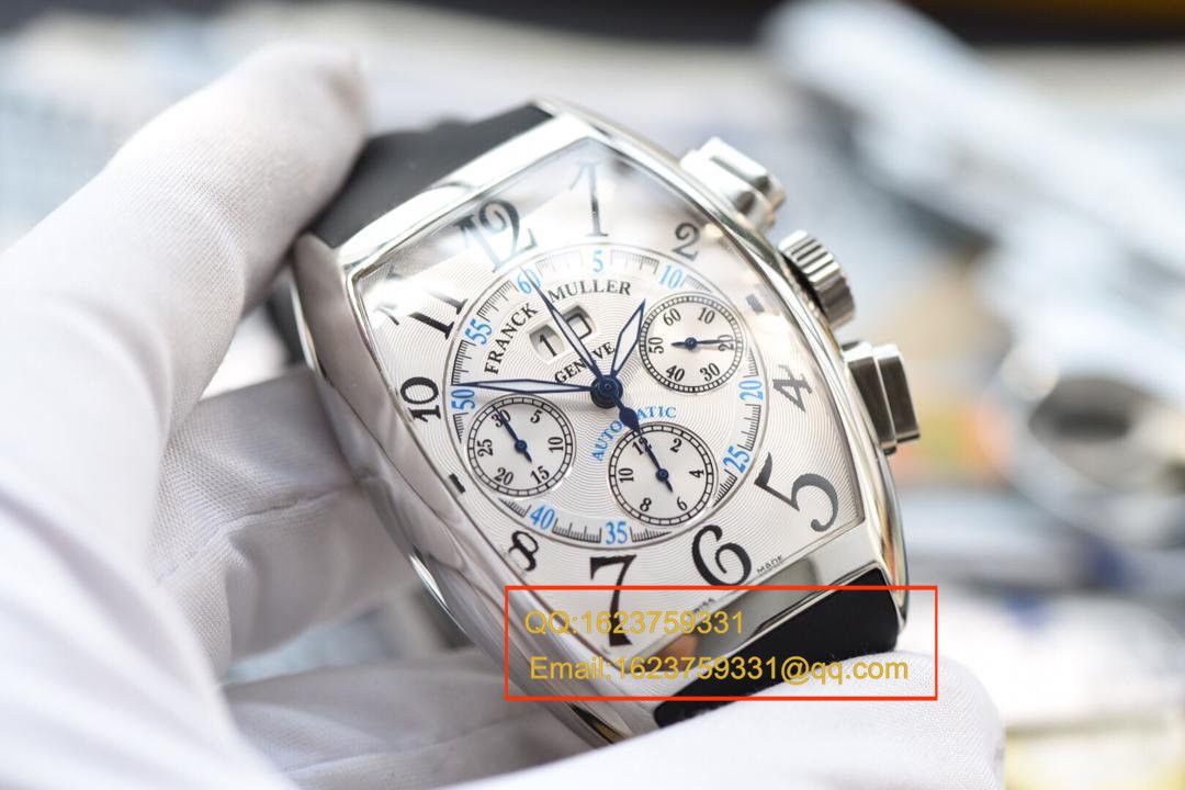 【 Video analysis V6 Factory 1:1 High quality  Copy  Watches 】法兰克.穆勒MEN'S COLLECTION系列8880 CC AT 白金 watchcase 黑色时标 wrist watches  / 法穆兰BEFL01